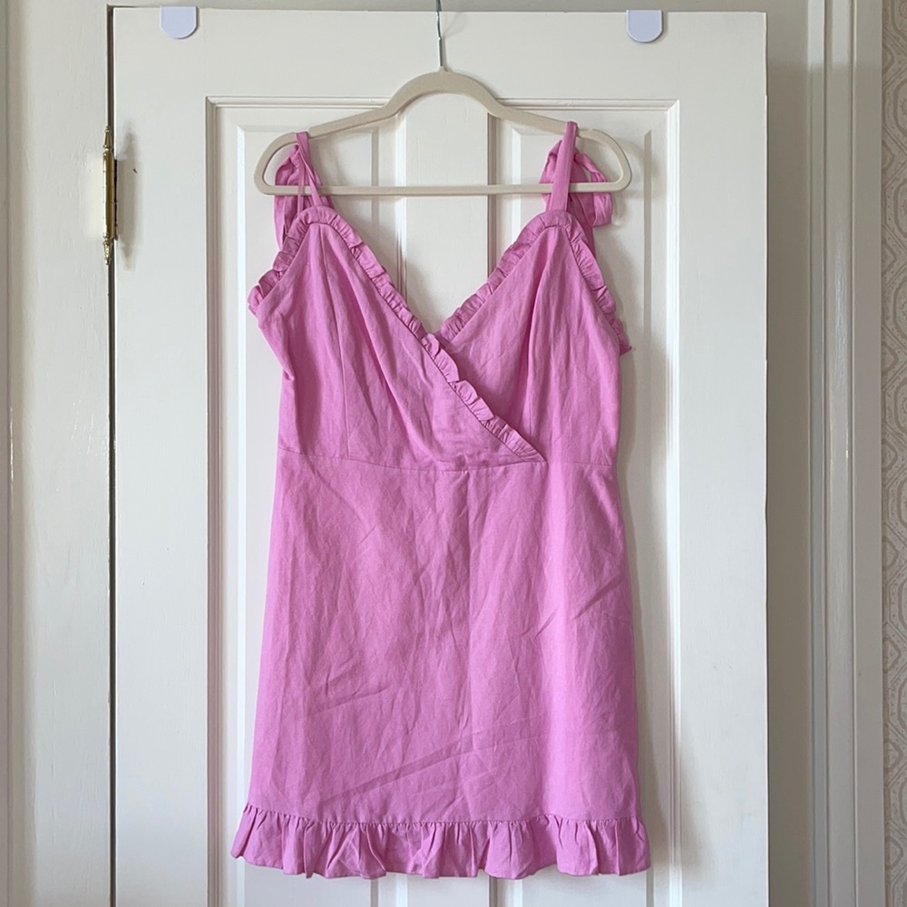 PINK SHORT DRESS- SIZE L